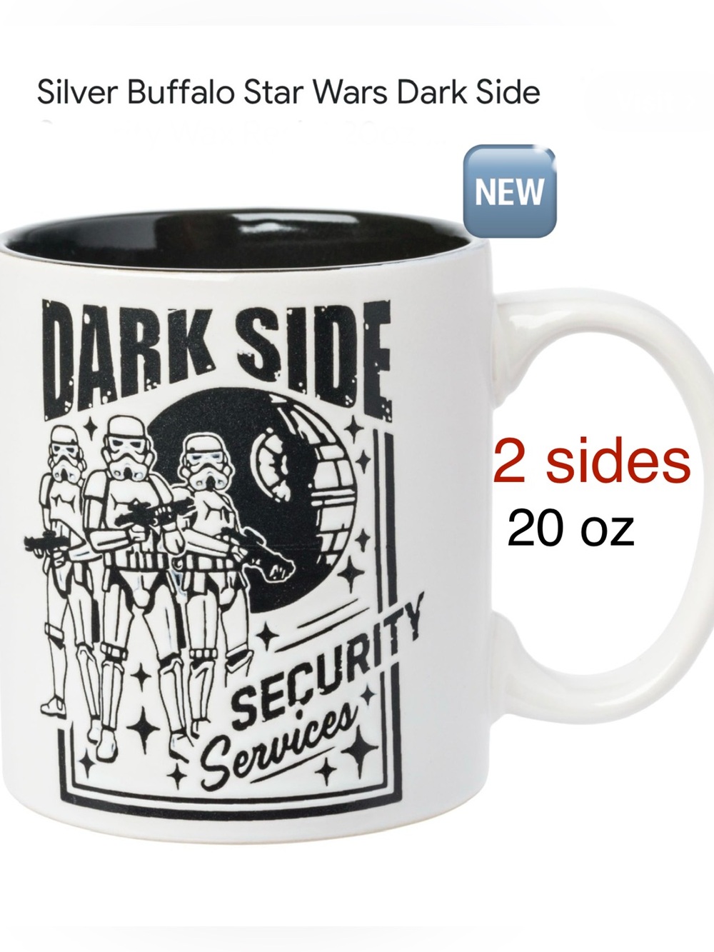 🆕 STAR WARS - Dark Side Security Services, 20 oz ceramic cup